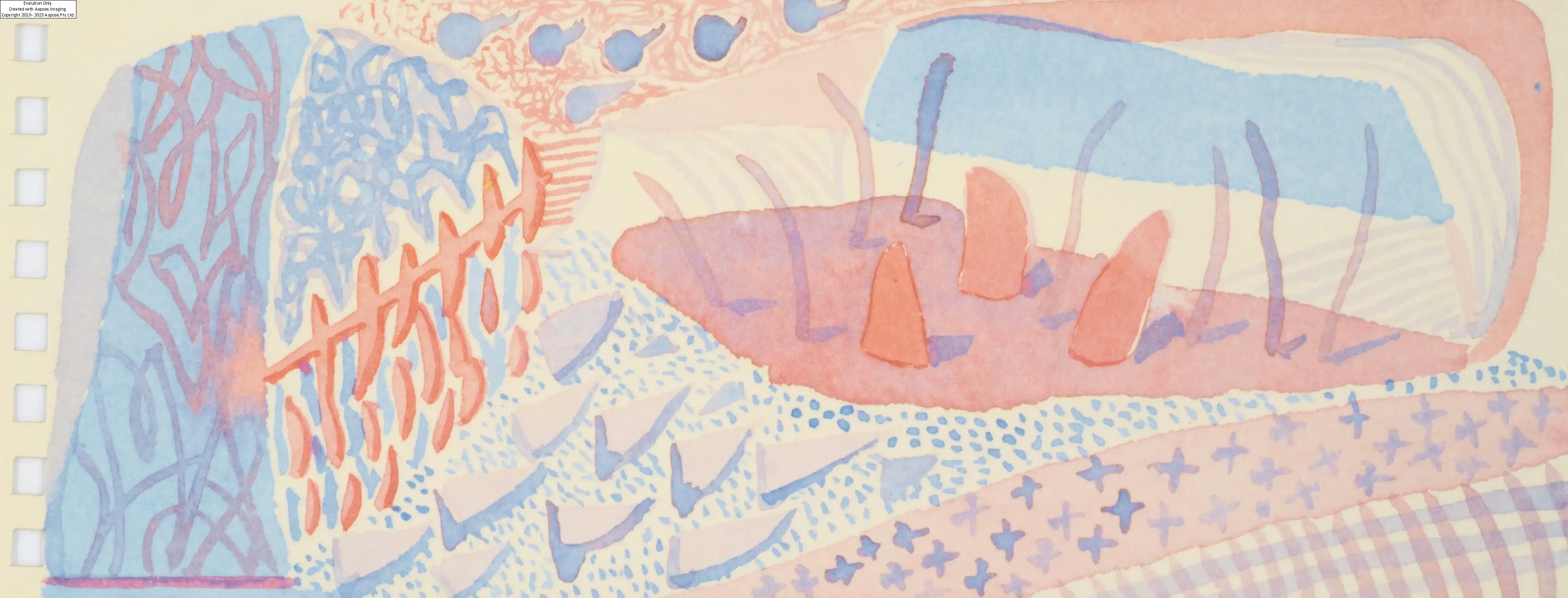 Artwork by David Hockney, Lithograph printed in colours, Made of Lithograph printed in colours