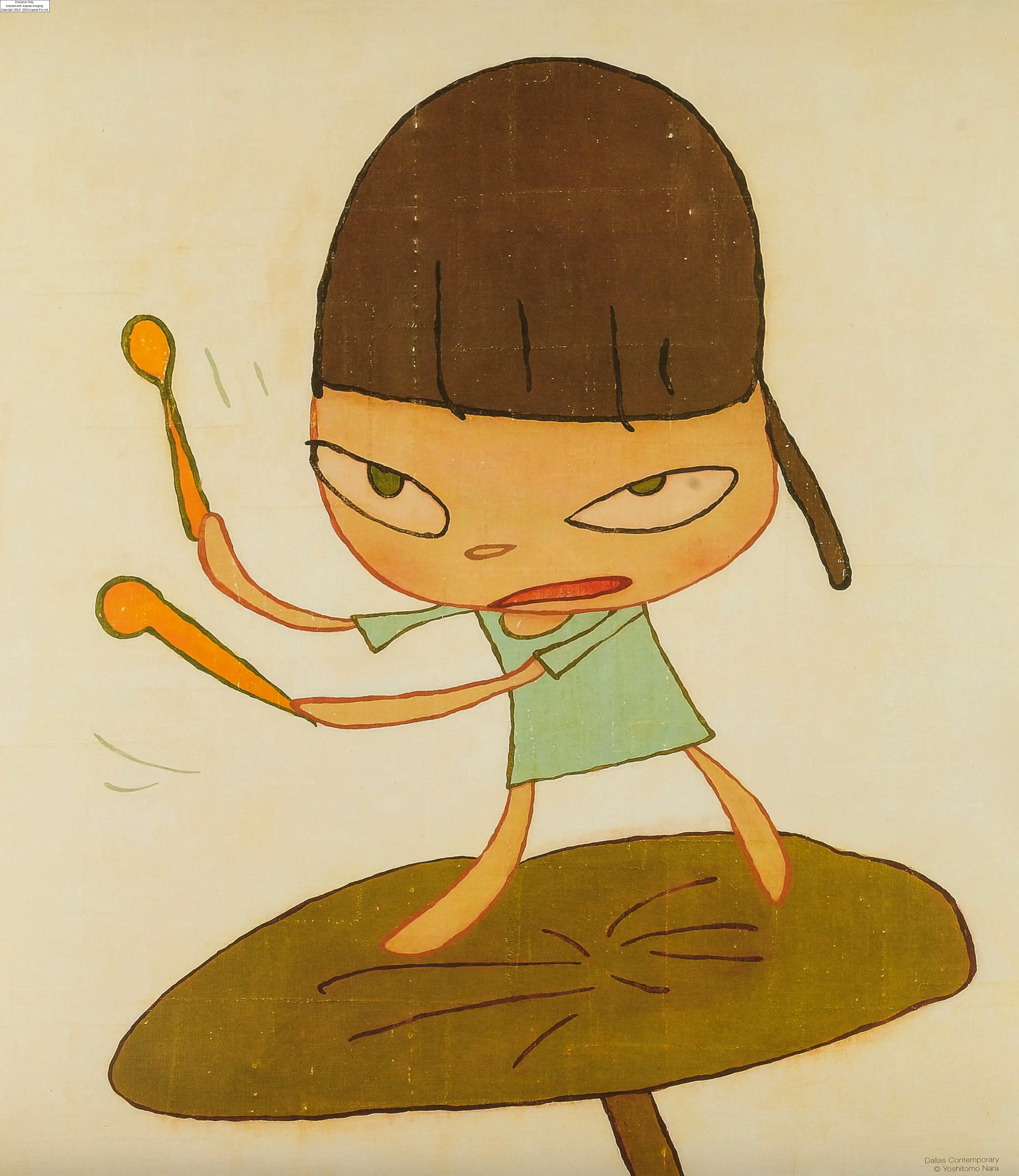 Artwork by Yoshitomo Nara, Offset lithograph printed in colours, Made of Offset lithograph printed in colours