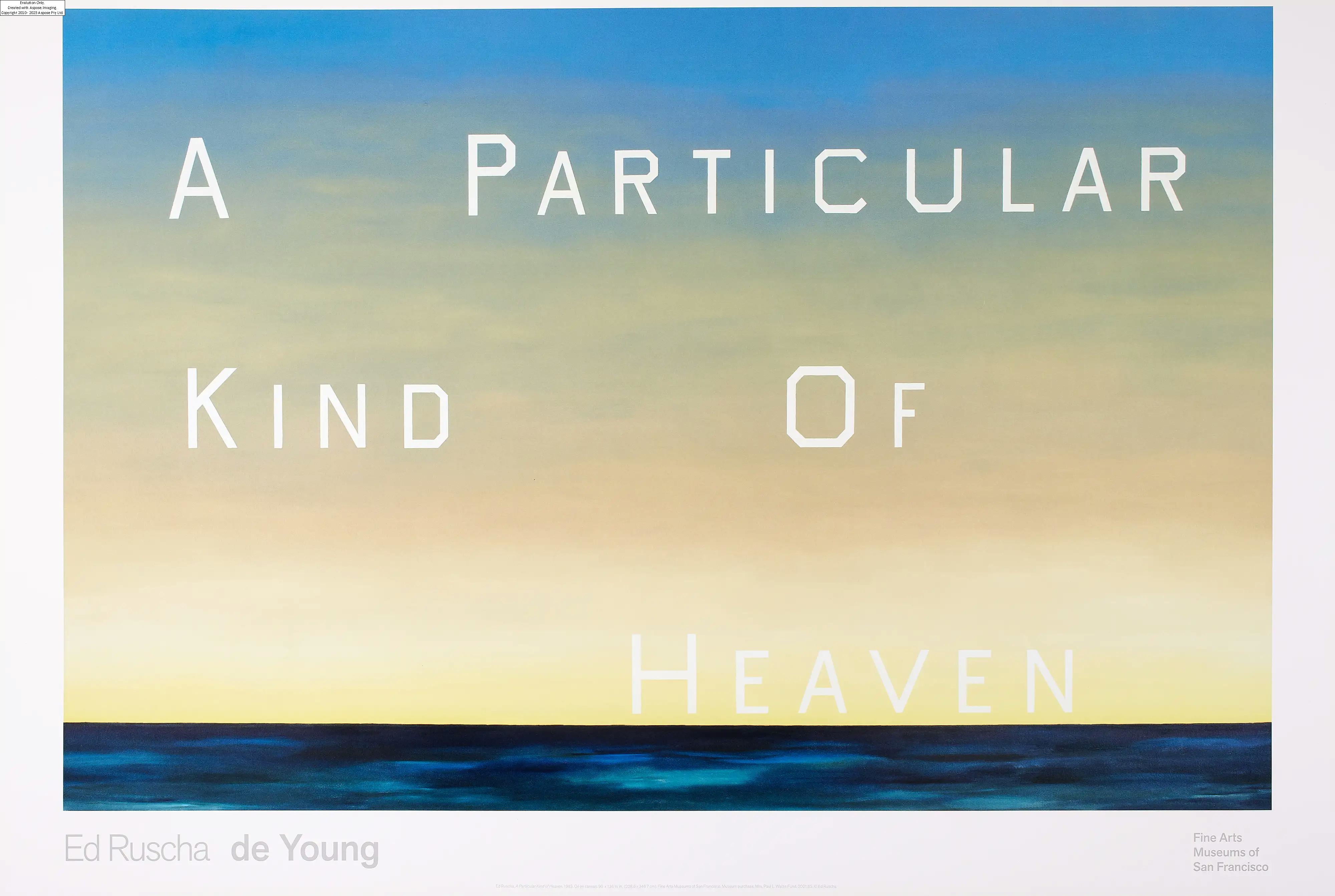 Ed Ruscha | Offset lithograph printed in colours (2018) | MutualArt