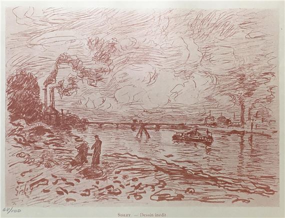 Alfred Sisley | Dessin Inedit (1906) | MutualArt