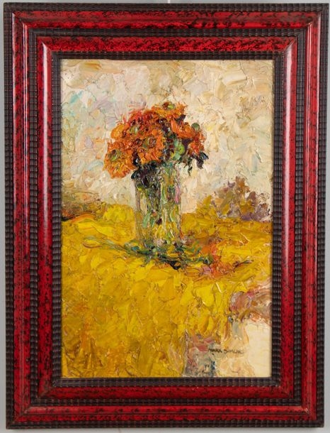 Artwork by Mark Simon, Mark SIMON (actif au XXème siècle, Made of oil on canvas