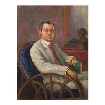 Portrait of Dr. Jose Abad Lopez - Vicente Rivera y Mir