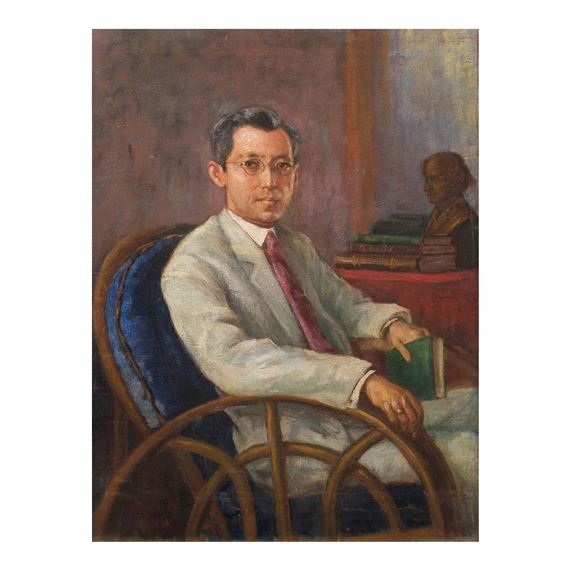 Portrait of Dr. Jose Abad Lopez - Vicente Rivera y Mir