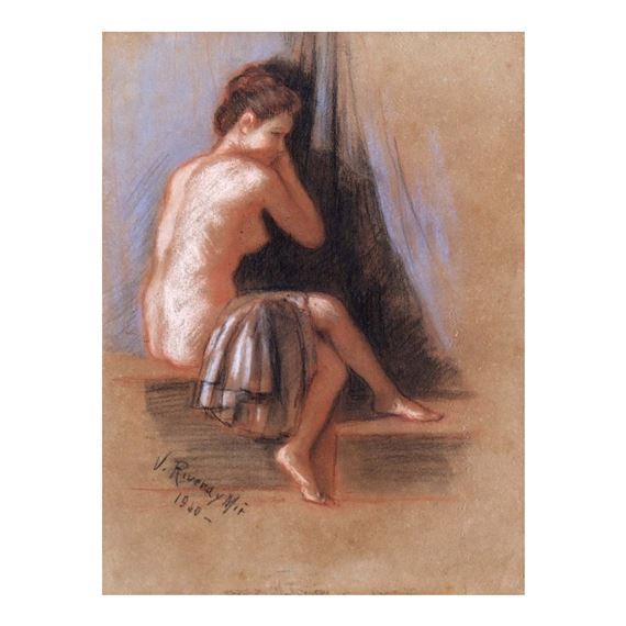 Nude - Vicente Rivera y Mir