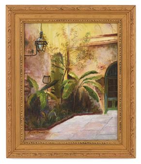 Courtyard, Old New Orleans - Elise Wehrmann Moore