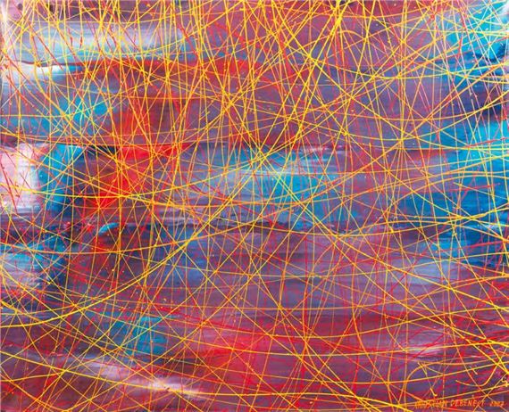 Christian DEBENEST (20th-21st centuries) Untitled 2007 Nemasia Acrylic on canvas, signed lower right and dated 2007 H by Christian Debenest, dated 2007