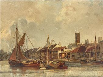 Canal near Laeken - Emile-Raphael Marechal