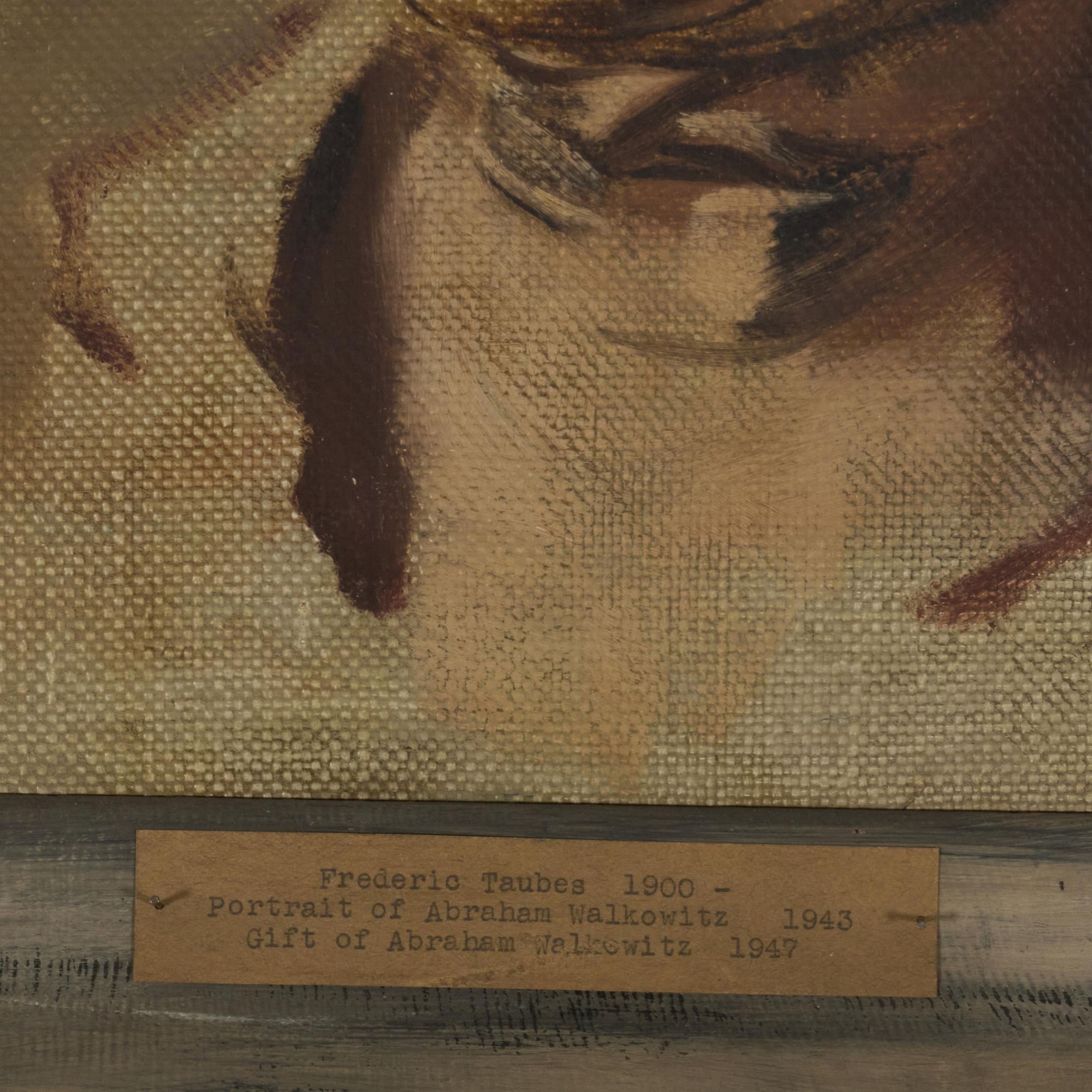 Frederic Taubes | Portrait of Abraham Walkowitz (1943) | MutualArt