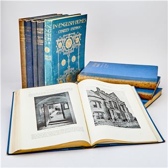 8 volumes of Avery Tipping's illustrated series on English architecture through the ages - Milton Avery