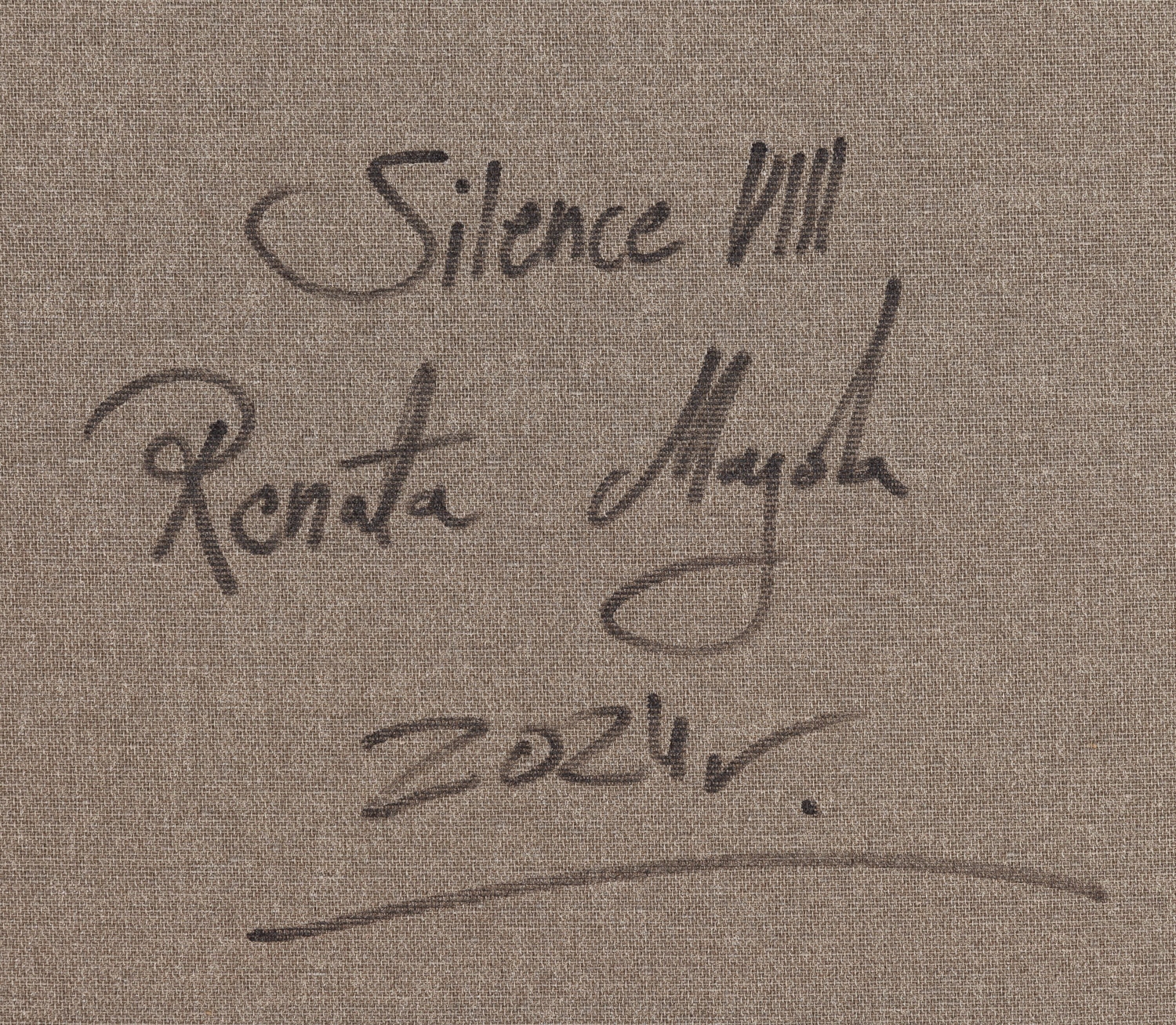 Artwork by Renata Magda, Silence VIII, Made of acrylic / canvas