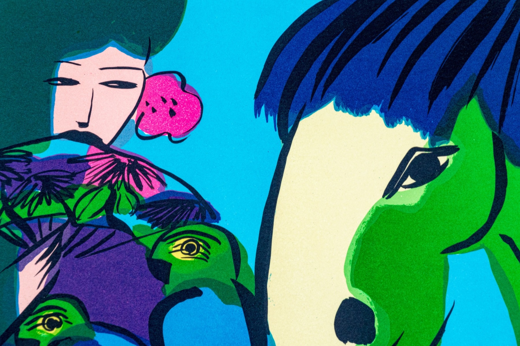 Walasse Ting | Two Geishas 1981 | MutualArt