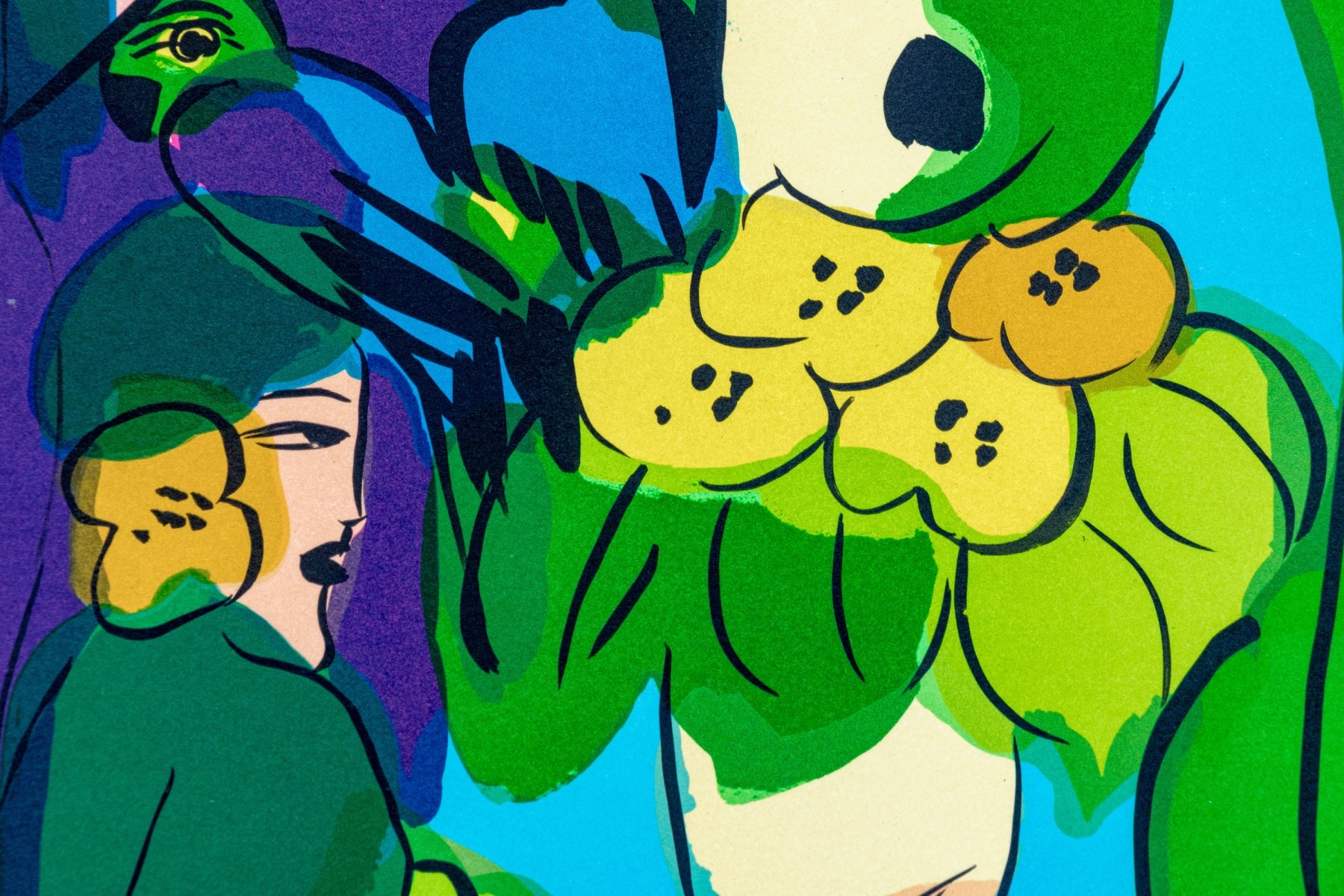 Walasse Ting | Two Geishas 1981 | MutualArt