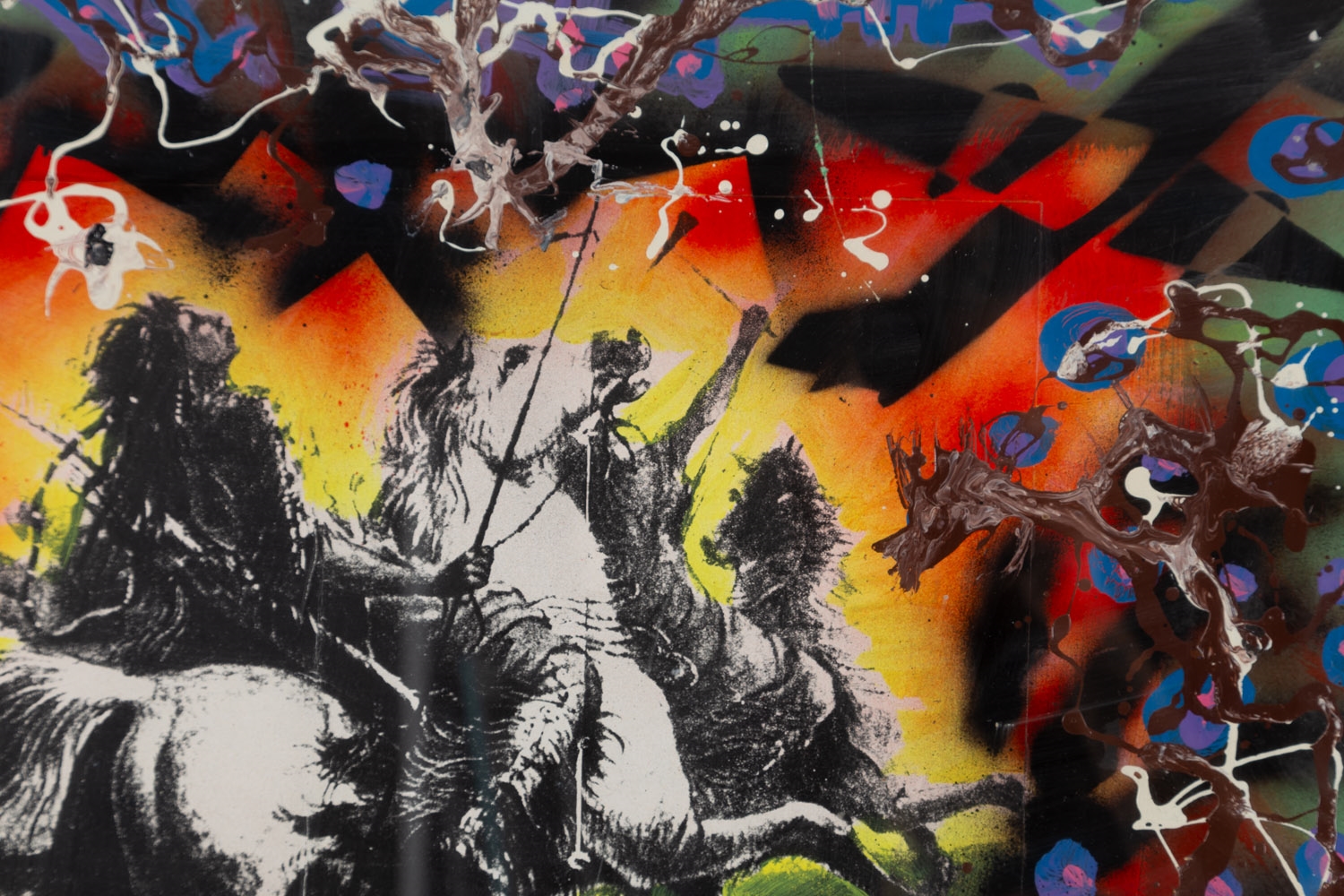 Artwork by Krzysztof Skarbek, Composition, Made of mixed media/paper