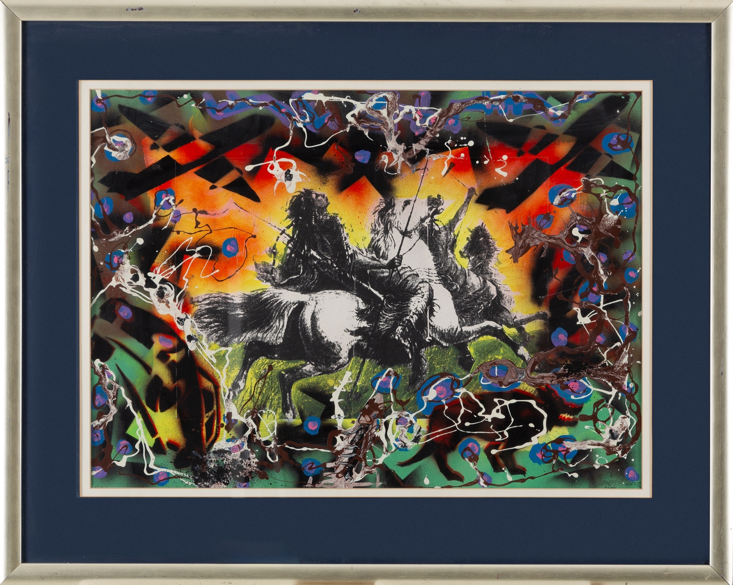 Artwork by Krzysztof Skarbek, Composition, Made of mixed media/paper