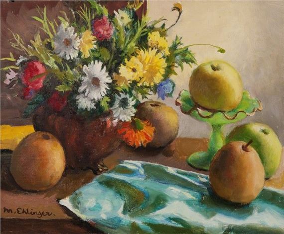 Maurice Ehlinger | Fruits au bouquet, 1970 (1970) | MutualArt