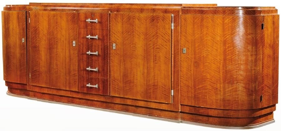 Artwork by Jules Leleu, J. Leleu, Made of nickel plated metal