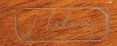 Artwork by Jules Leleu, J. Leleu, Made of nickel plated metal