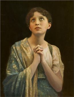 Junge Frau im Seidenmantel - Max Nonnenbruch