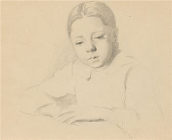 Porträt eines Mädchens - Eduard Pfyffer