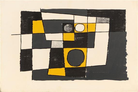 Untitled (Black and Yellow) by James Hull, 1953