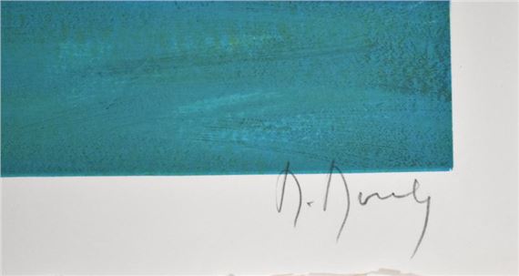 Marcel Mouly | Marcel Mouly Hand signed Lithograph Soliel Rouge Artist ...