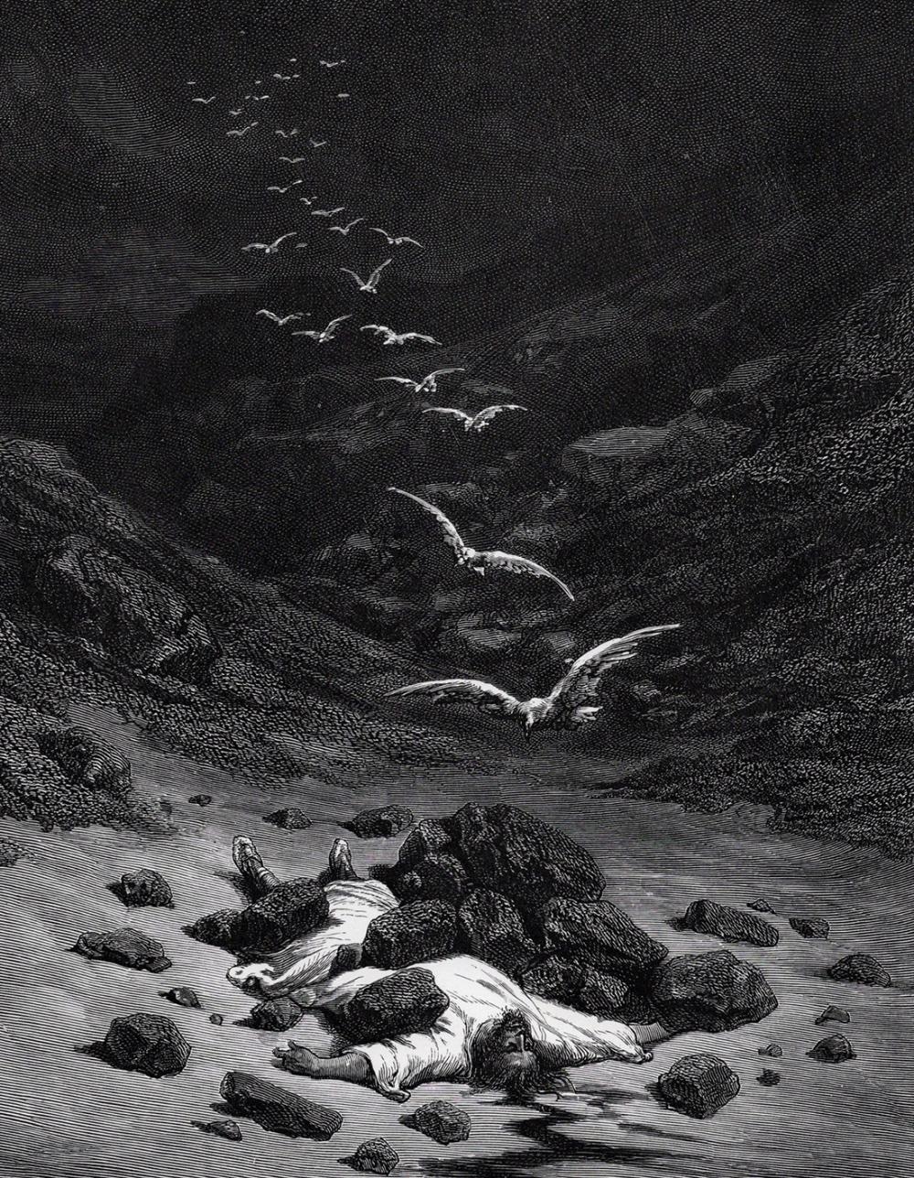 Gustave Doré | GUSTAVE DORE'S BIBLE 1800s Woodcut ACHAN IS STONES TO ...
