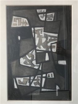 Composition abstraite, - Val