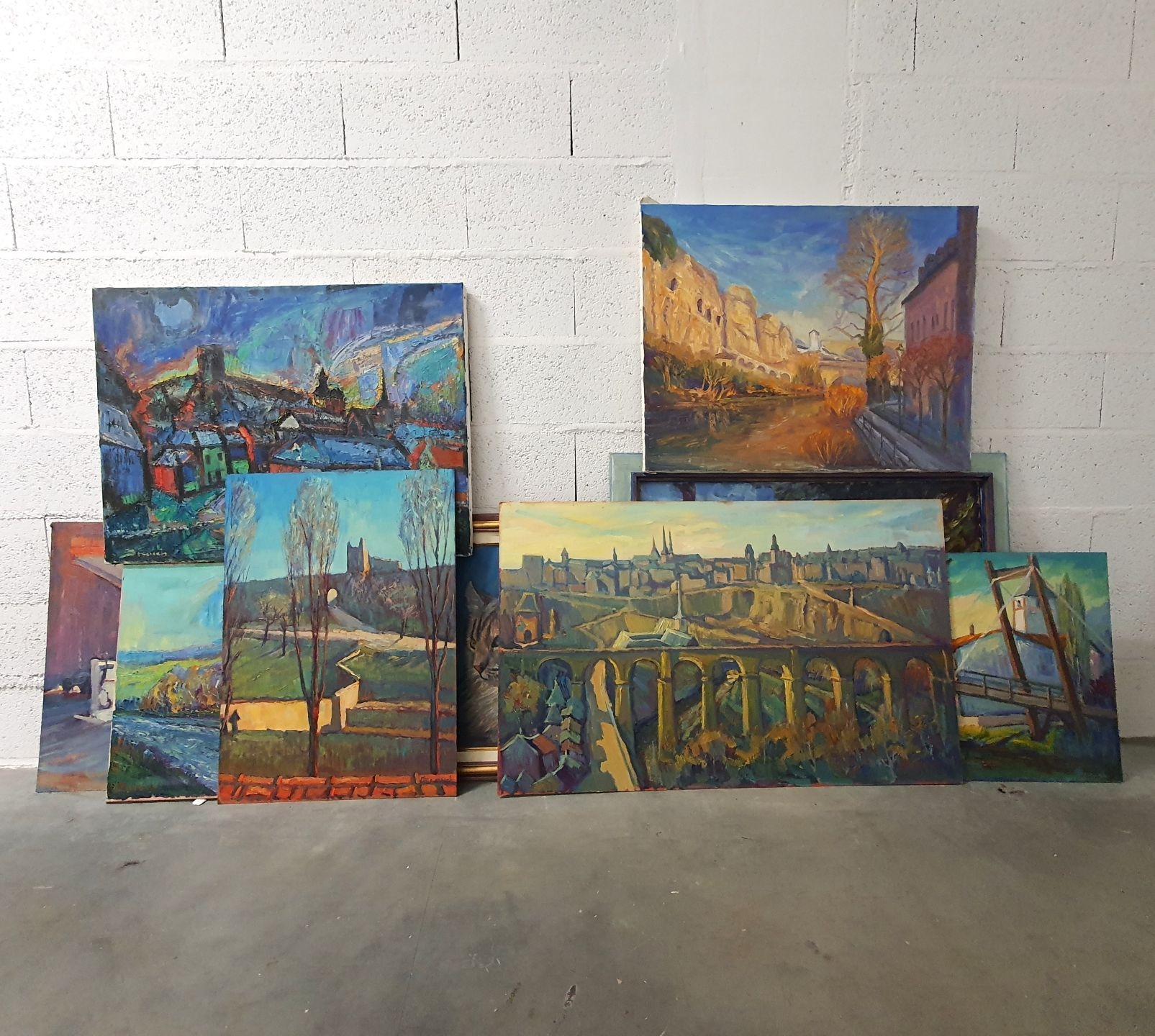 Artwork by Gustav Brauch, Untitled, Made of panel and 5 on canvas