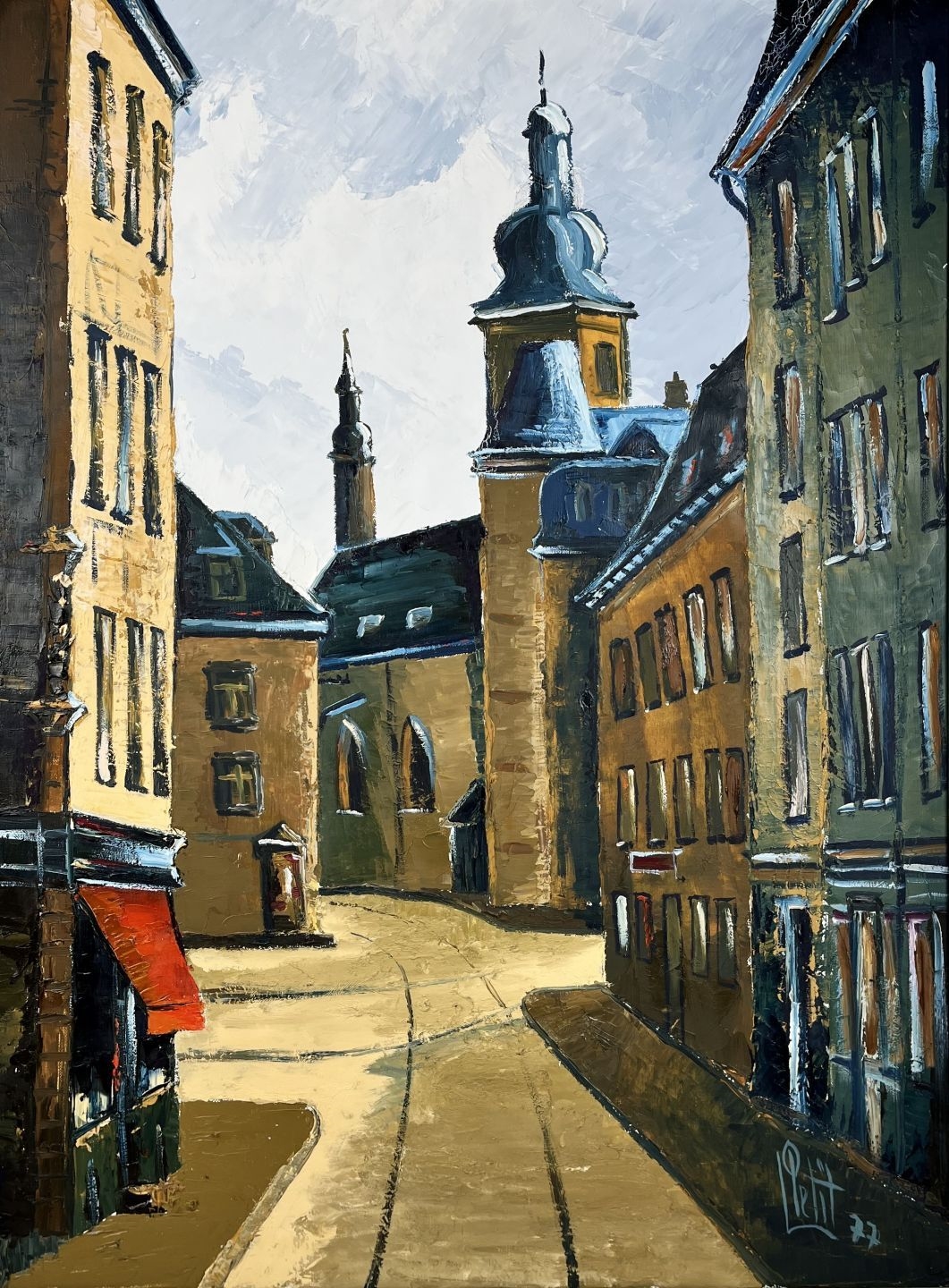 Artwork by Luc Petit, Signed lower right, Made of Oil on canvas