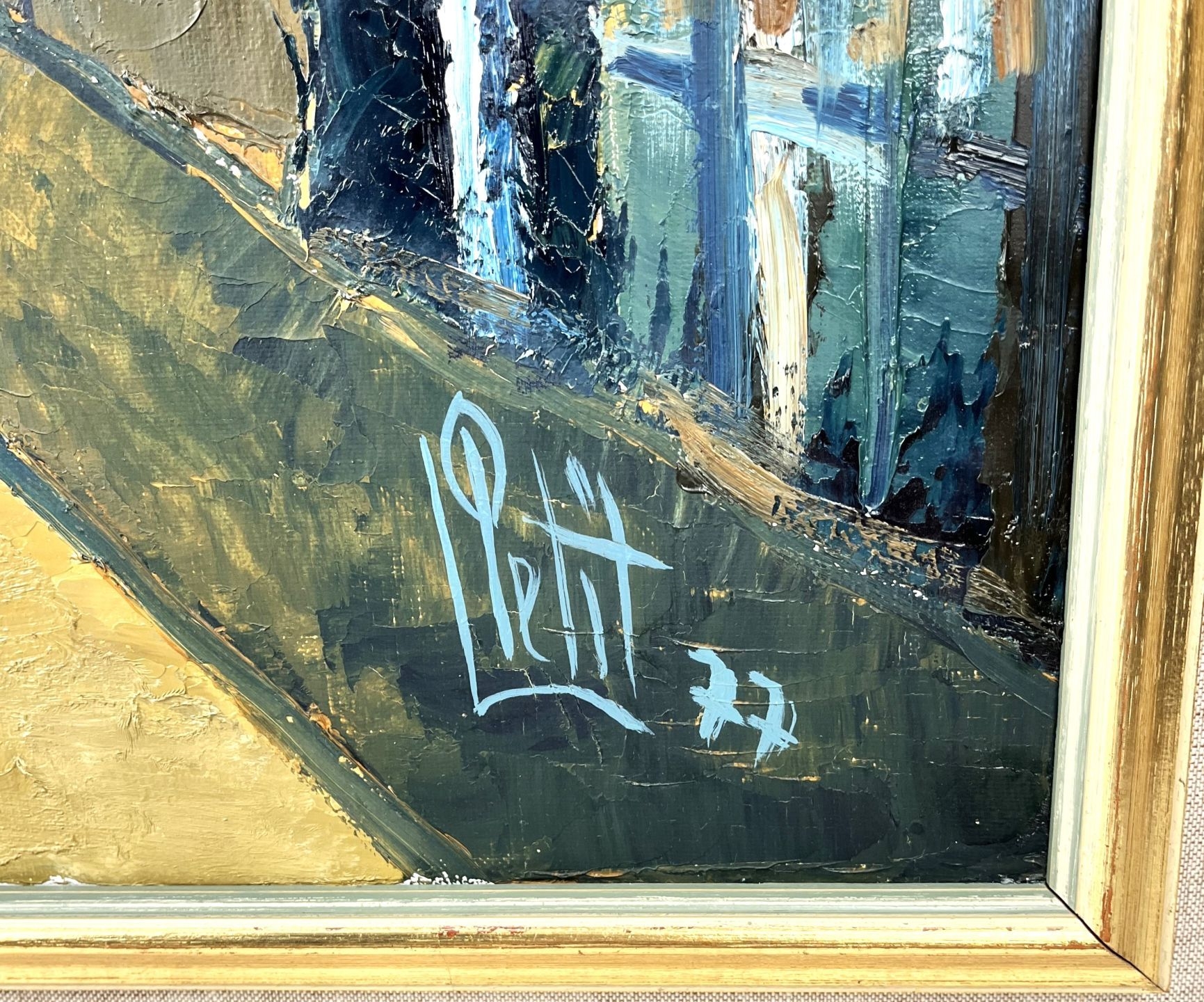 Artwork by Luc Petit, Signed lower right, Made of Oil on canvas