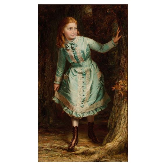Portrait of a young girl - Samuel Sidley