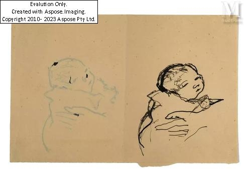 Pierre Bonnard | Portrait d'Antoine Terrasse bébé (doube face) | MutualArt