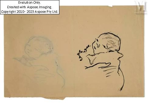 Pierre Bonnard | Portrait d'Antoine Terrasse bébé (doube face) | MutualArt