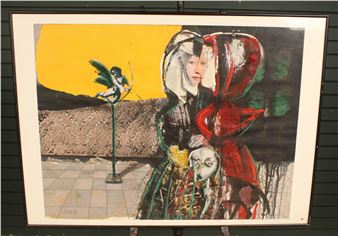 Gagik, Modernist Mixed Media Composition - Gagik Ghazanchyan