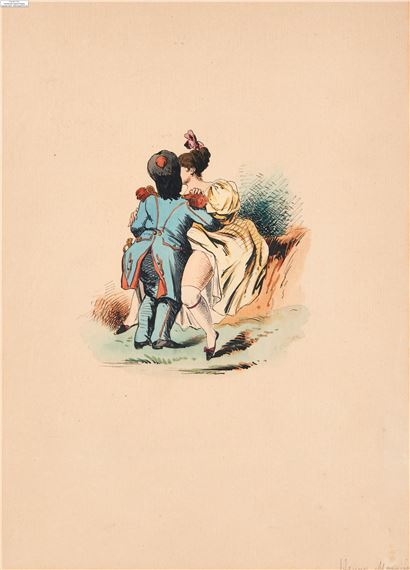 Le baiser du soldat by Henry Monnier