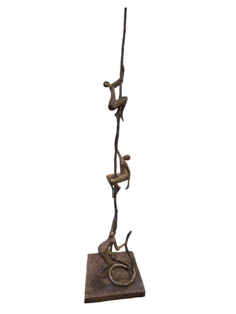 Tolla Inbar | Tolla Inbar - A very large unique bronze rope sculpture ...