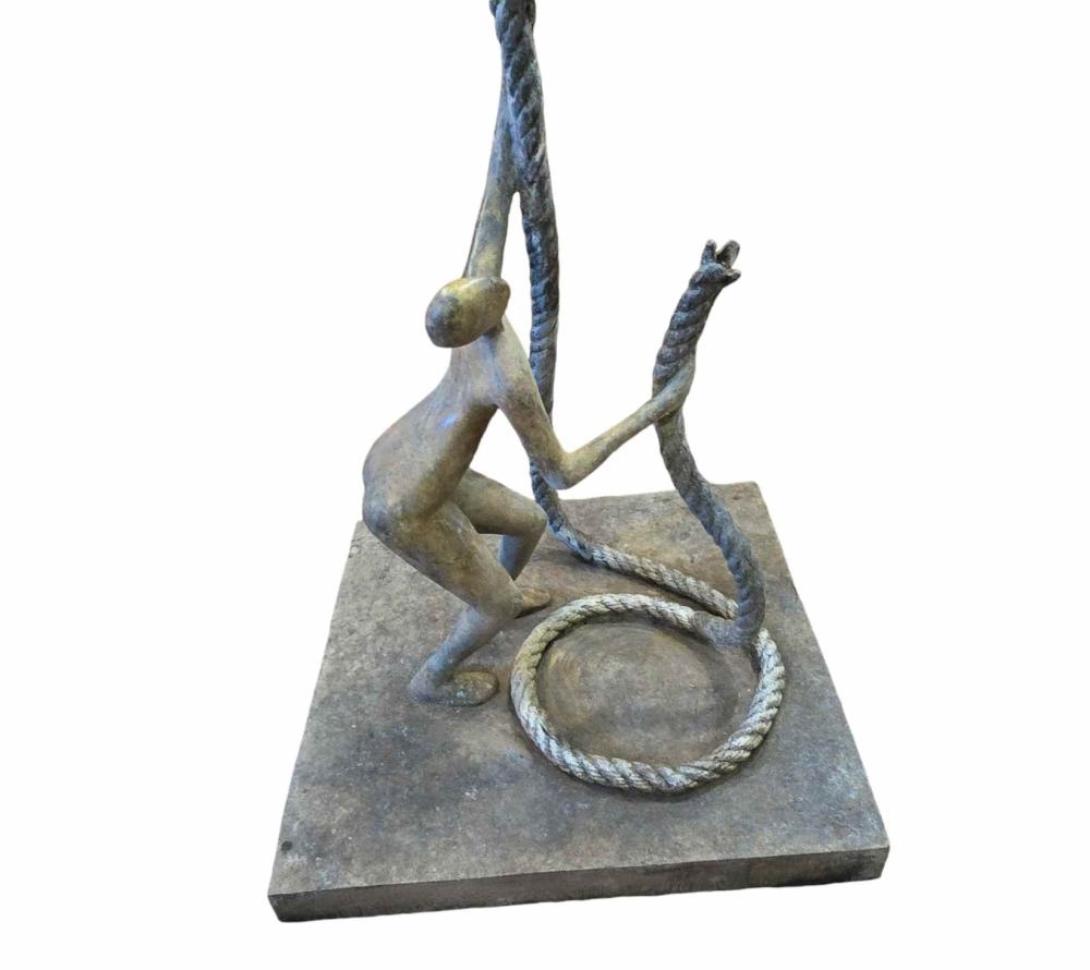 Tolla Inbar | Tolla Inbar - A very large unique bronze rope sculpture ...