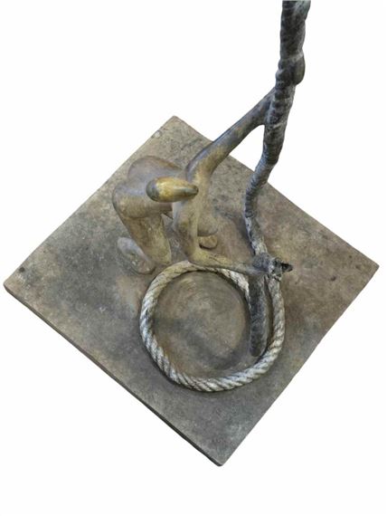 Tolla Inbar | Tolla Inbar - A very large unique bronze rope sculpture ...