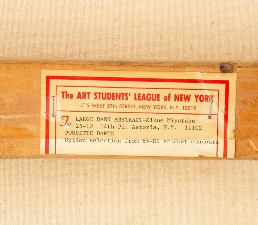 Artwork by Kikue Miyatake, Abstract Composition, Made of oil on canvas