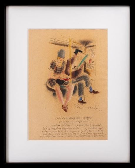 Auf Dem Weg ins Kontor in der Untergrund [On the Way to the Office in the Underground] by Richard Ziegler, 1927