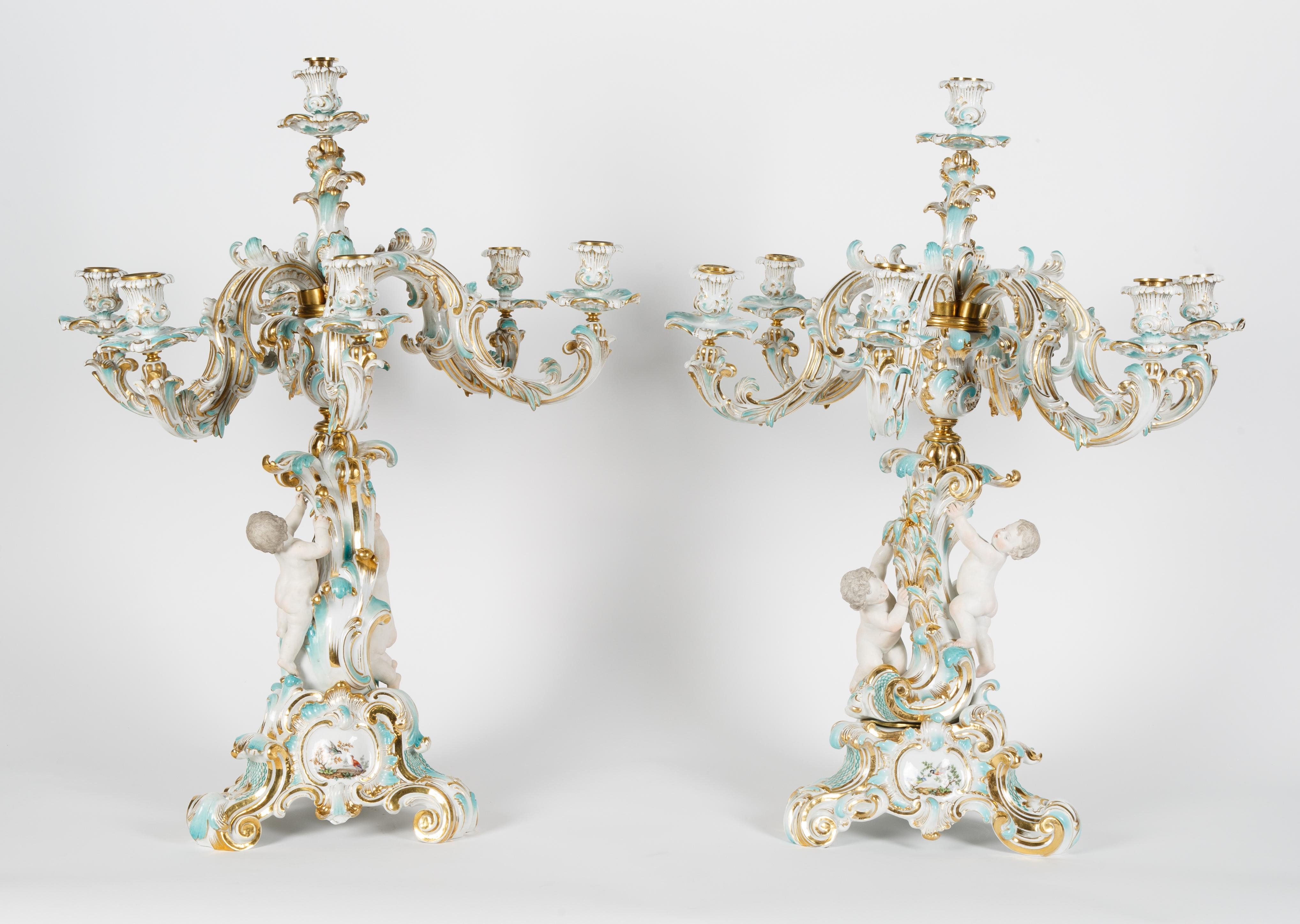 Artwork by August Karl Spiess, Russian Imperial Porcelain Factory Neo-Rococo style, Made of gilt