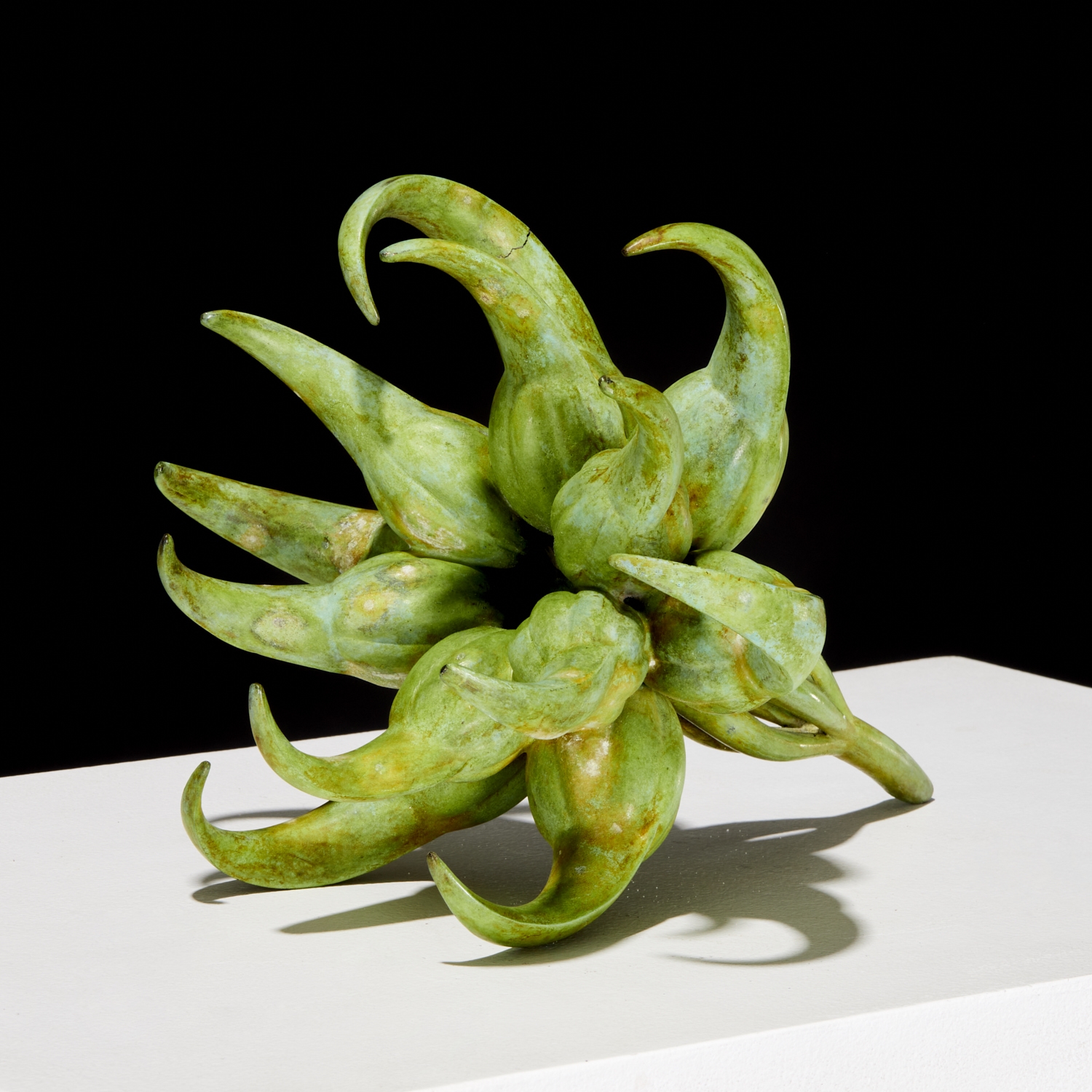 Artwork by Gabo Guzzo, "Extinct In The Wild", Made of bronze sculpture