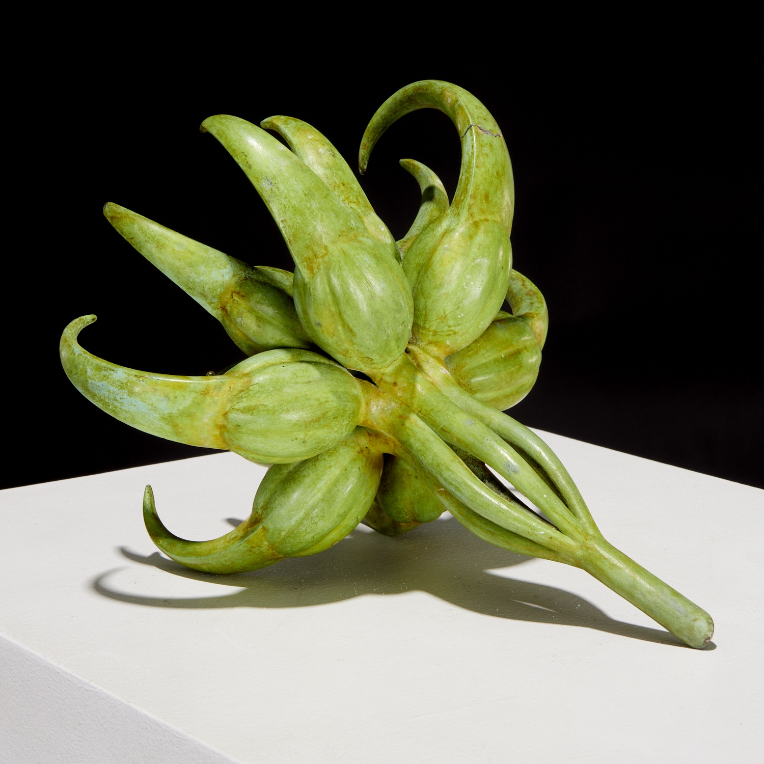 Artwork by Gabo Guzzo, "Extinct In The Wild", Made of bronze sculpture