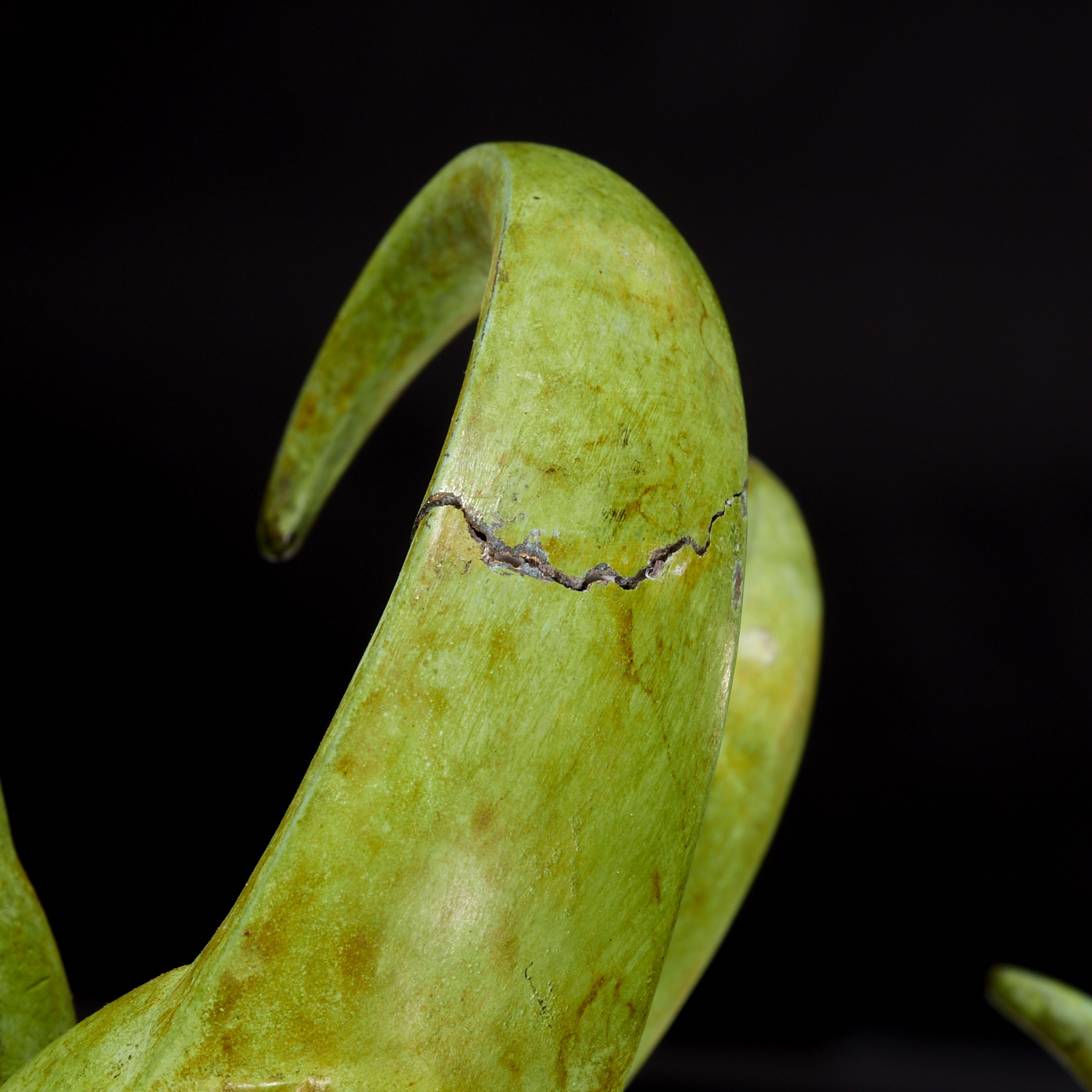 Artwork by Gabo Guzzo, "Extinct In The Wild", Made of bronze sculpture
