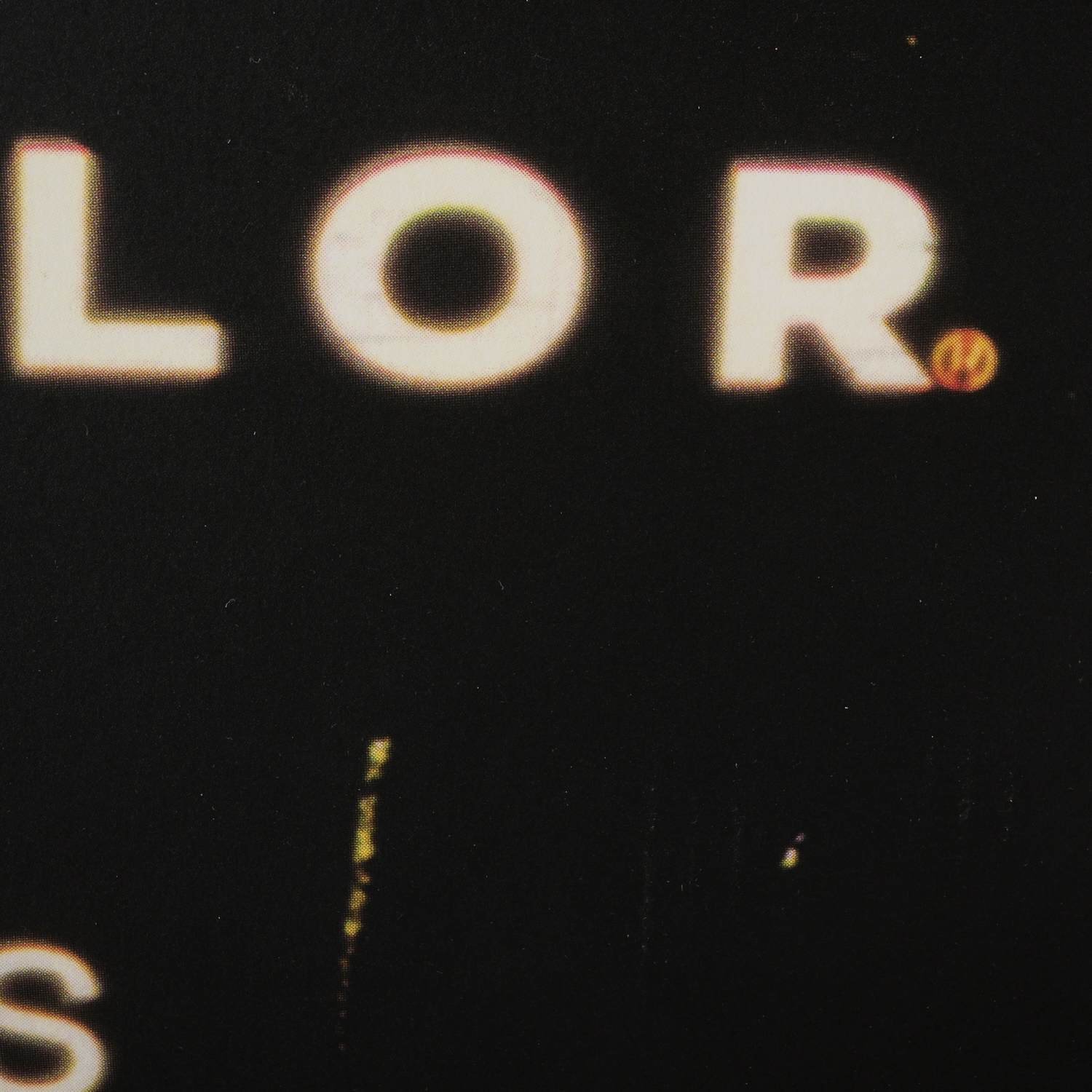 Artwork by Lucy Raven, "PR4 (Technicolor Please Focus)", Made of screenprint on paper