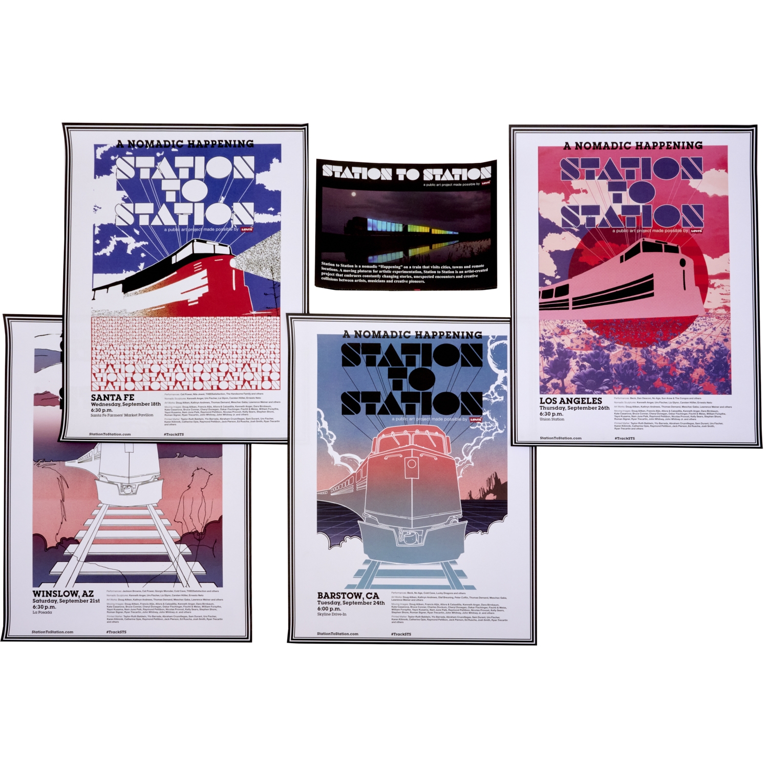 Doug Aitken | (5) posters for Aitken's 2013 music and art event that ...