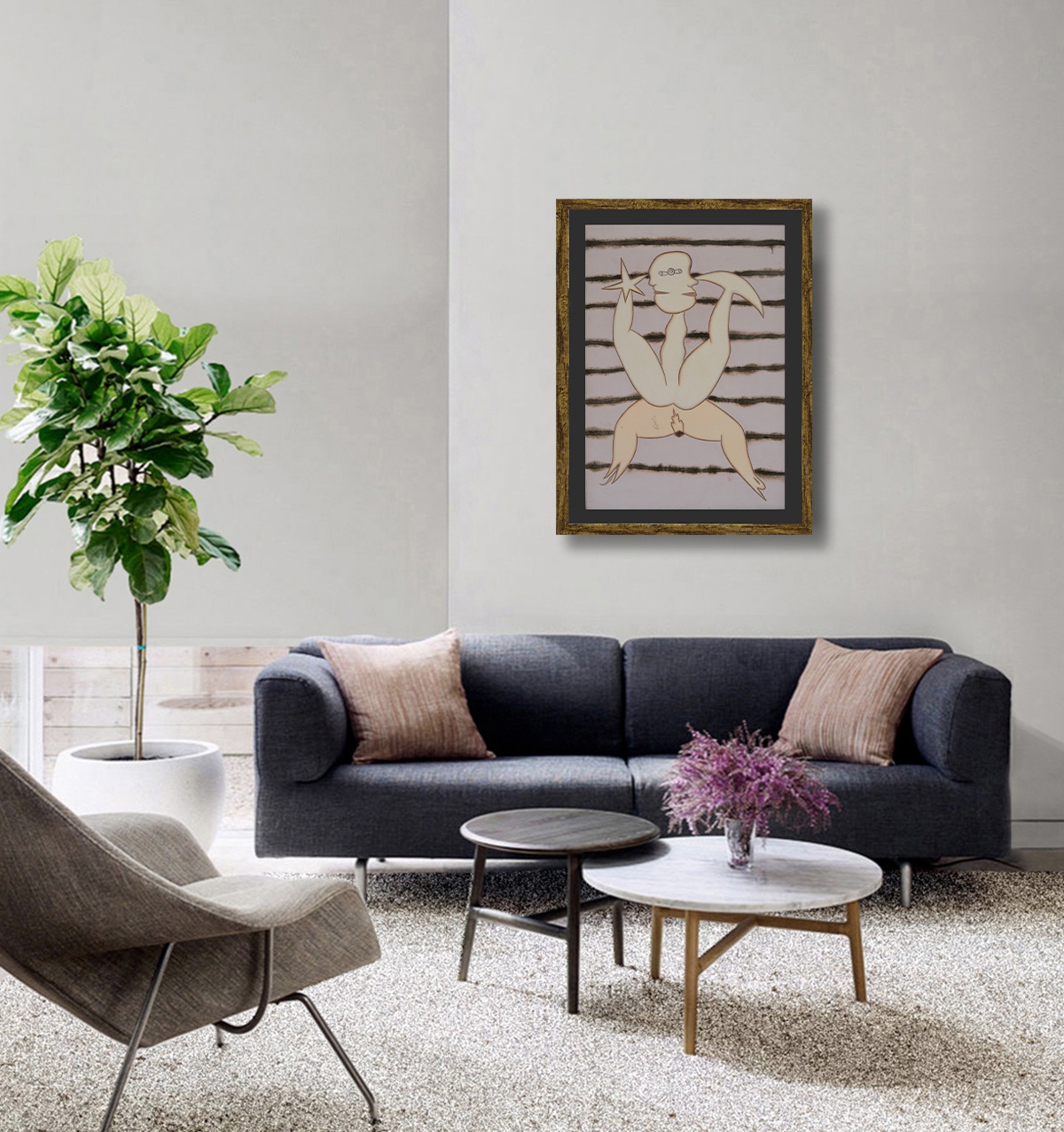 Artwork by Gusti Ayu Kadek Murniasih, Berolahraga II, "Berolahraga II", "bercinta", "Berolahraga II, Made of acrylic on canvas