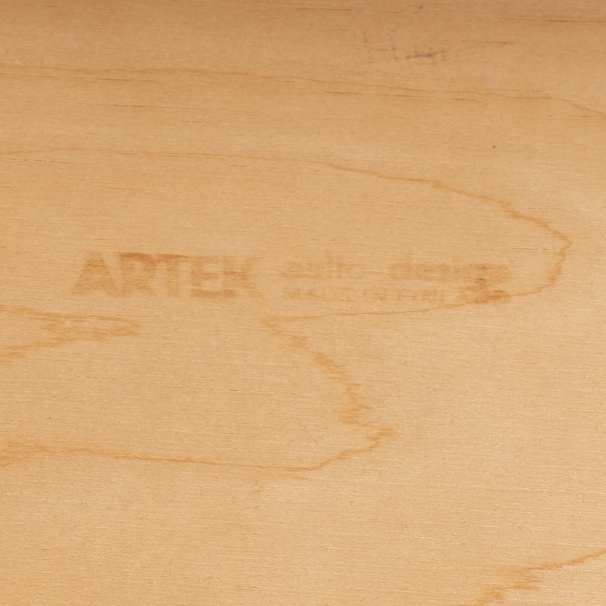 Artwork by Maija Heikinheimo, Chair, model 43, Artek, Made of lacquered birch, leather upholstery