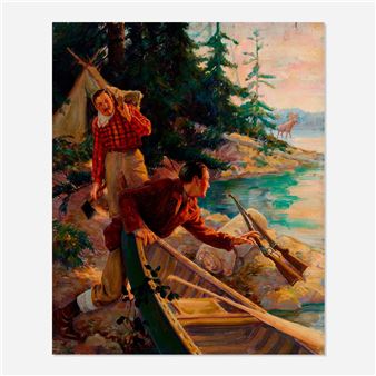 Untitled (Moose Hunters) - Frederic Anderson