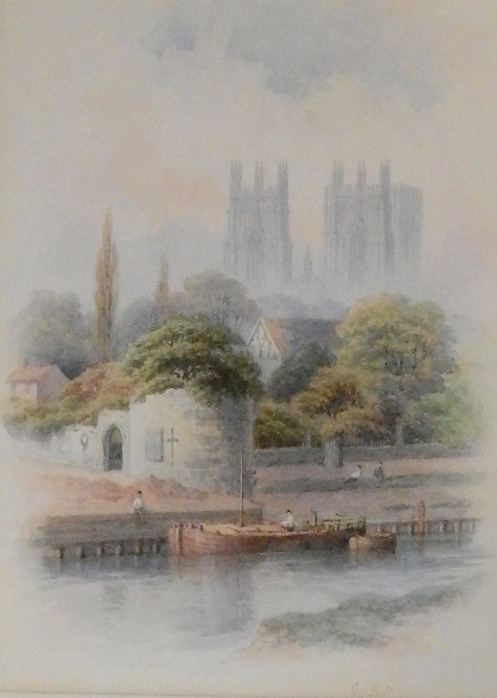 George Fall | A George Fall watercolour of York Minster from the River ...